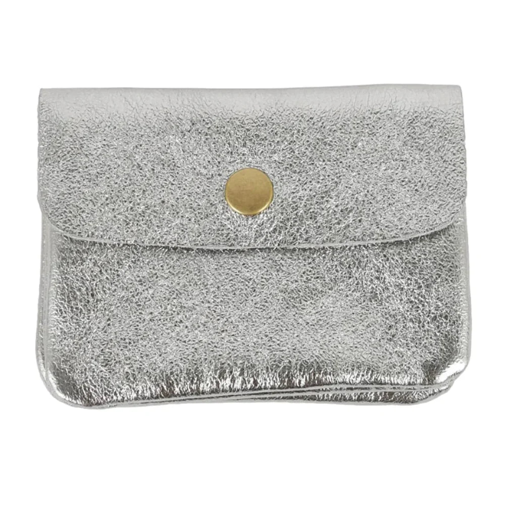 MAISON FANLI Coin Purse Metallic Grey