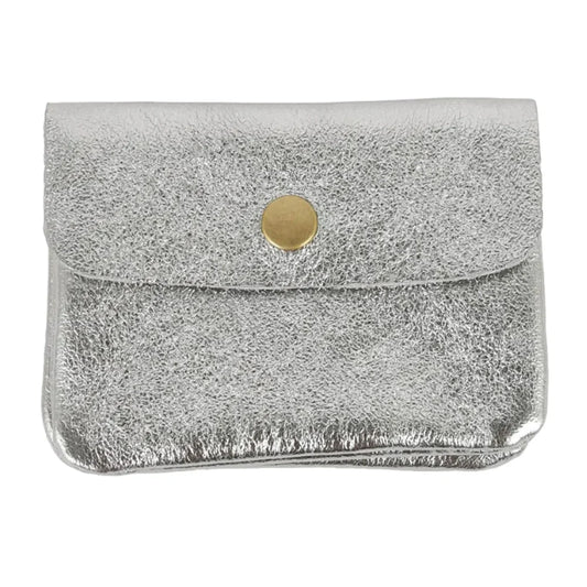 MAISON FANLI Coin Purse Metallic Grey