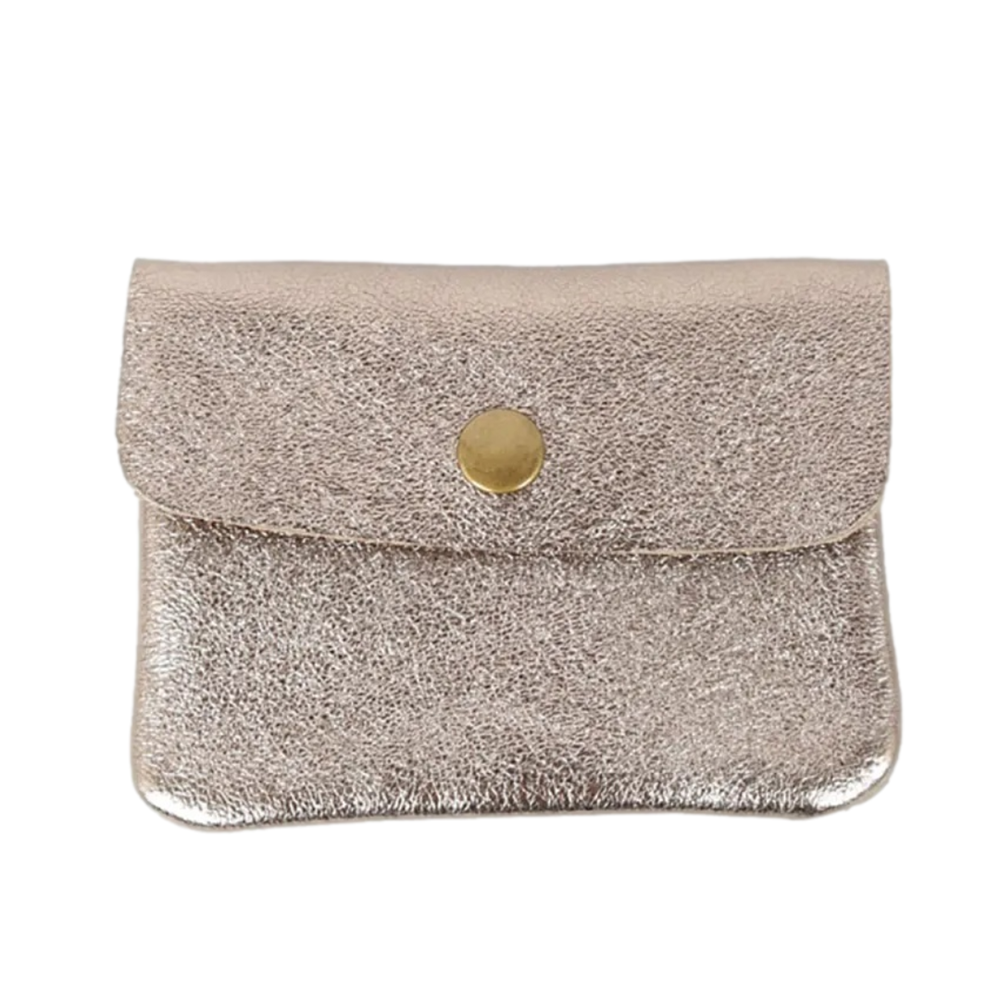 MAISON FANLI Coin Purse Metallic Champagne