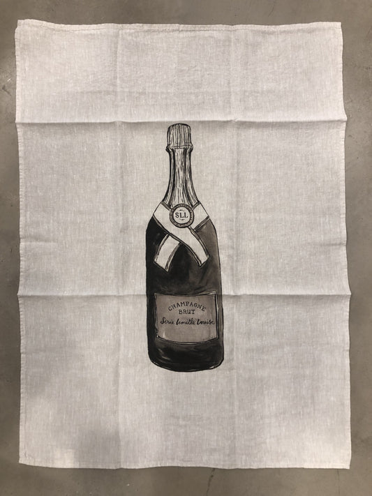 Linen Tea Towel Champagne