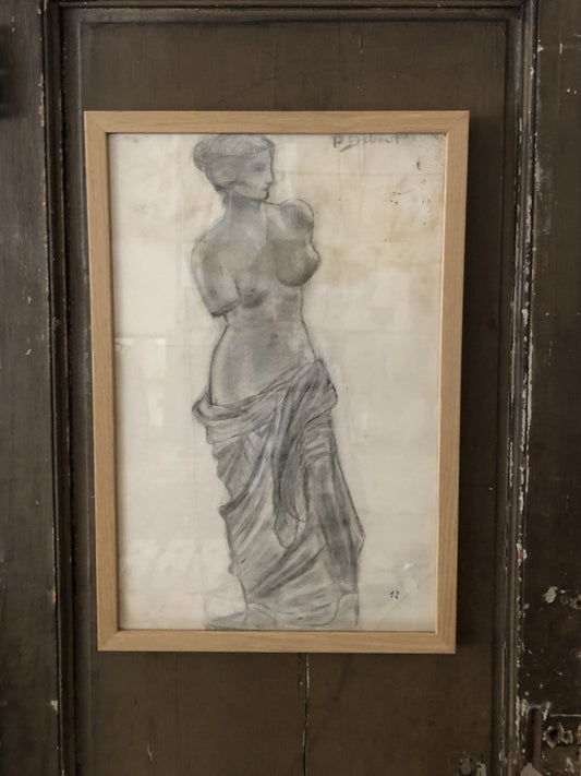 Original French vintage sketch