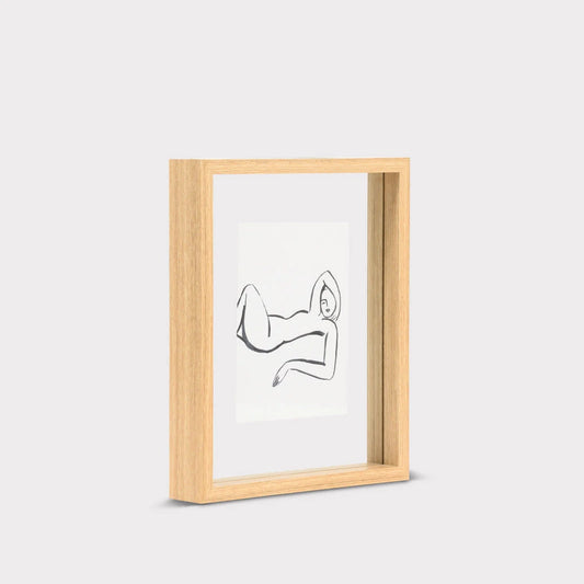 UNC Photo Frame Floating Aesthetic Natural Medium