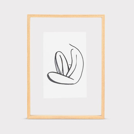 UNC Photo Frame Floating Aesthetic Natural Large