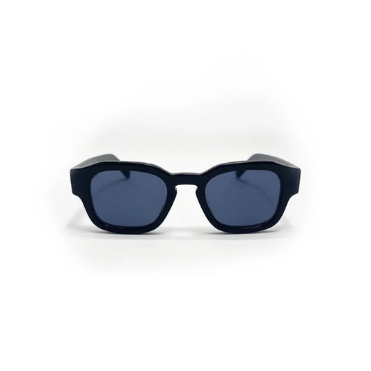 Untd2 Round JFK Black Frame with Grey Lens Sunglasses