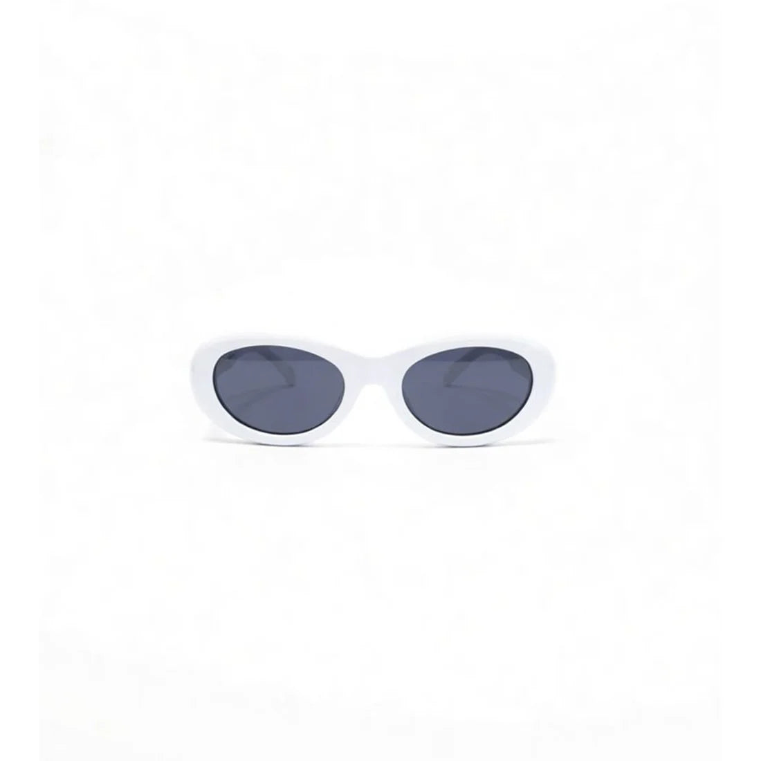 Untd2 Round 50s White Frame with Grey Lens Sunglasses