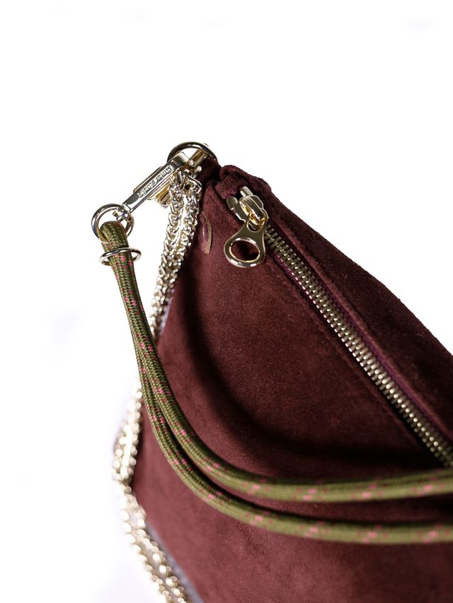 Craie Studio Mallow  Handbag Suede Burgundy