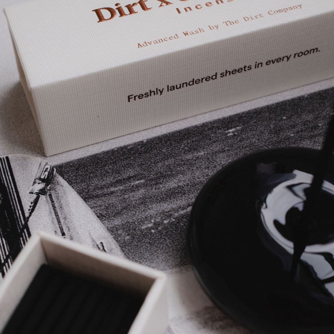 Incense Holder Black Glass