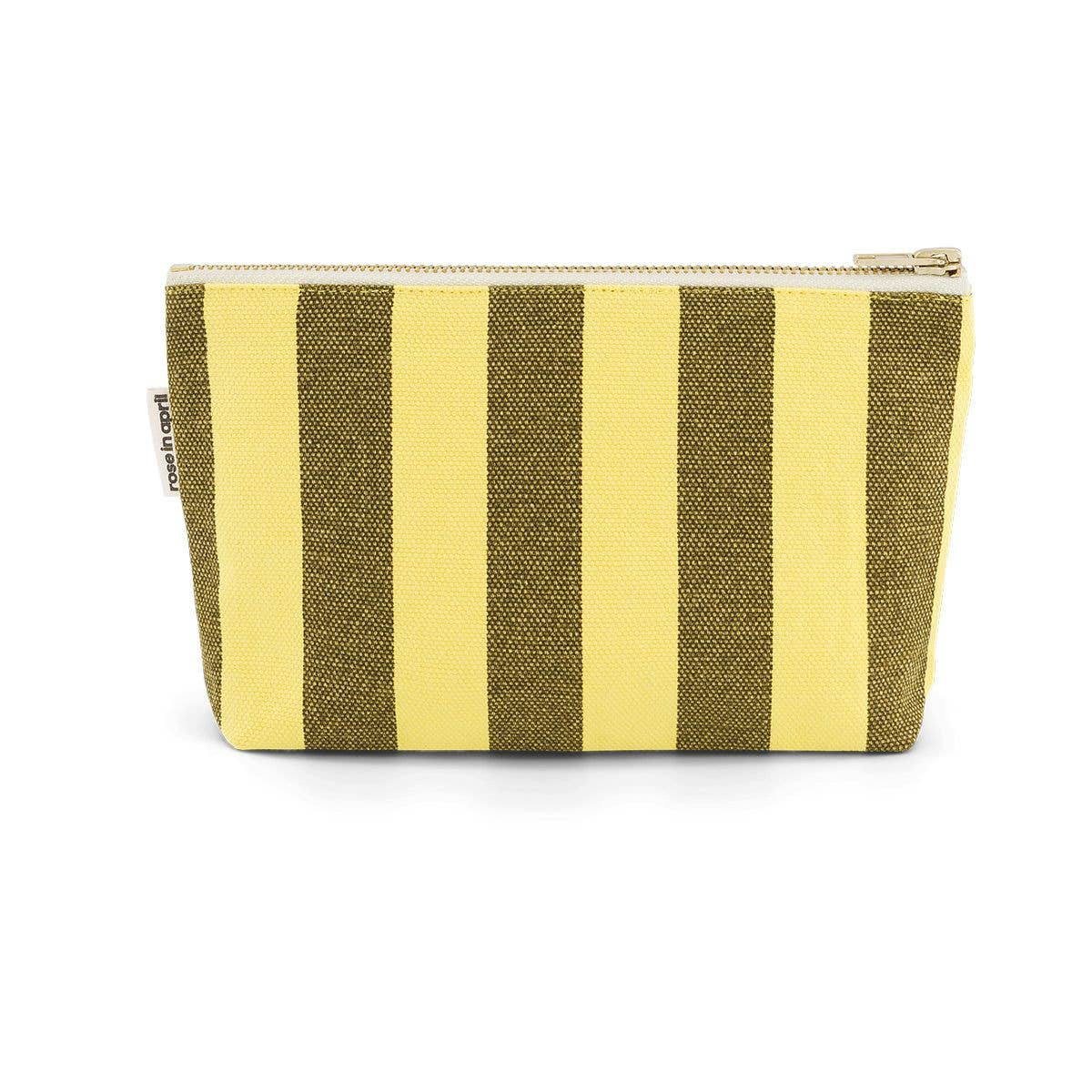 Pouch Lemon/Olive Stripes