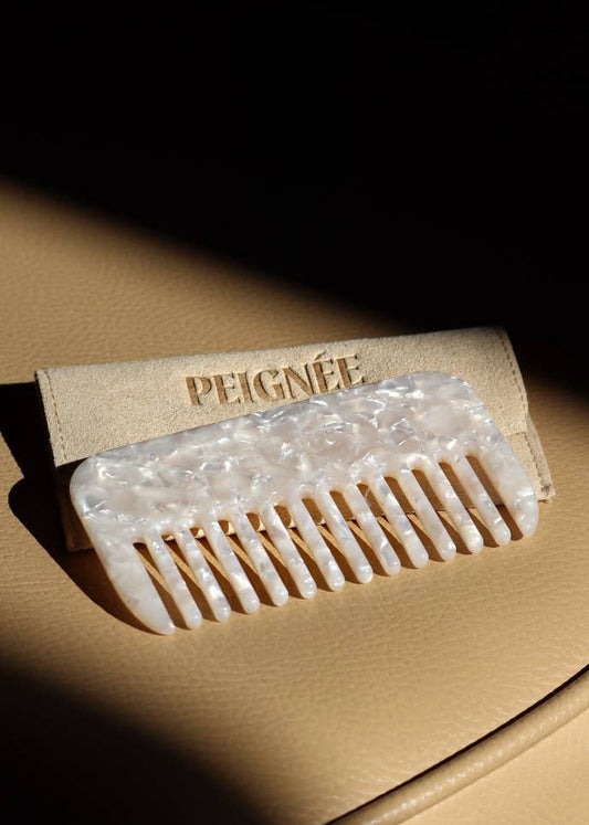 Travel Comb - Mother of Pearl