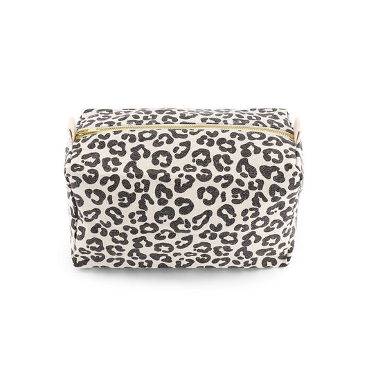 Toiletry Bag Leopard Beige