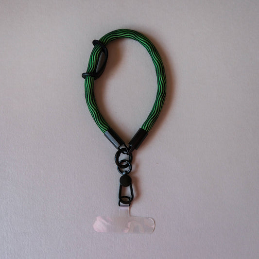 Green Swirl Wrist Phone Strap