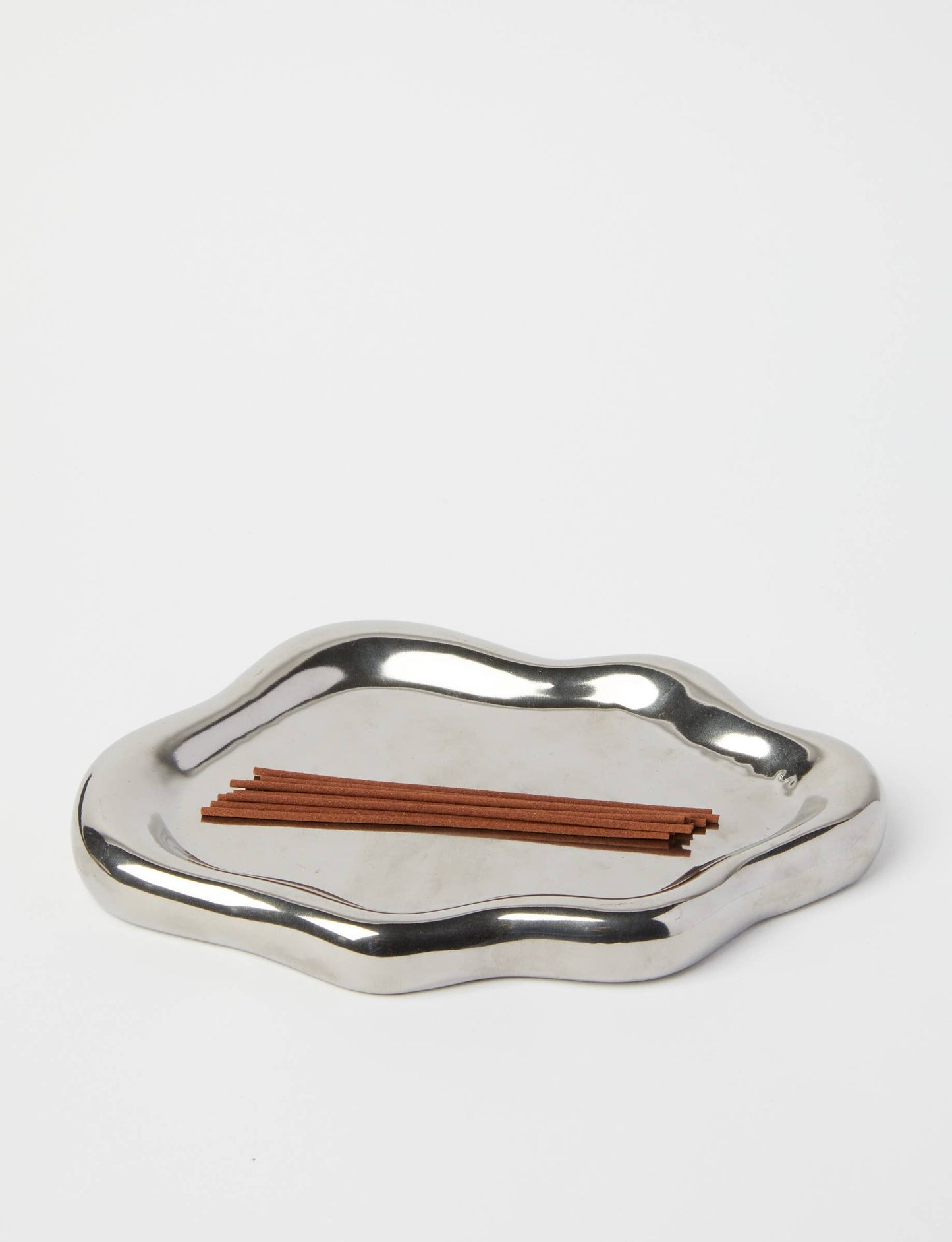 Ceramic Display Plate - Silver