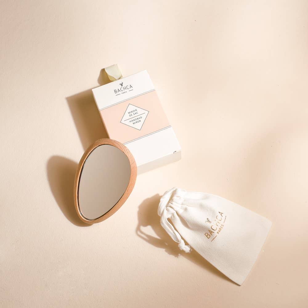 Handbag Mirror With Pouch