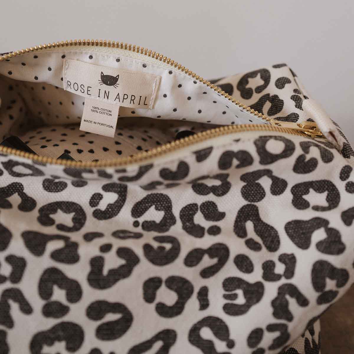 Toiletry Bag Leopard Beige