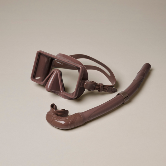 Dive Mask and Snorkel Set Chocolate