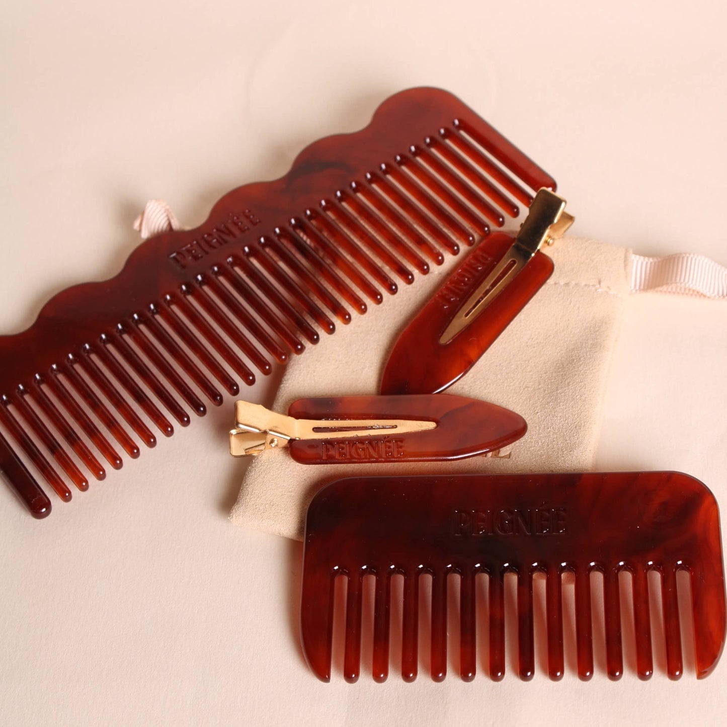 Travel Comb - Delicate Red