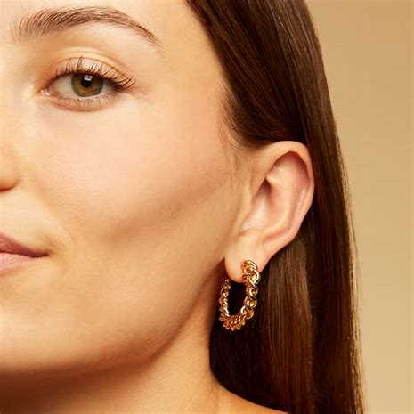 Gas Bijoux Earrings Bronxy Gold