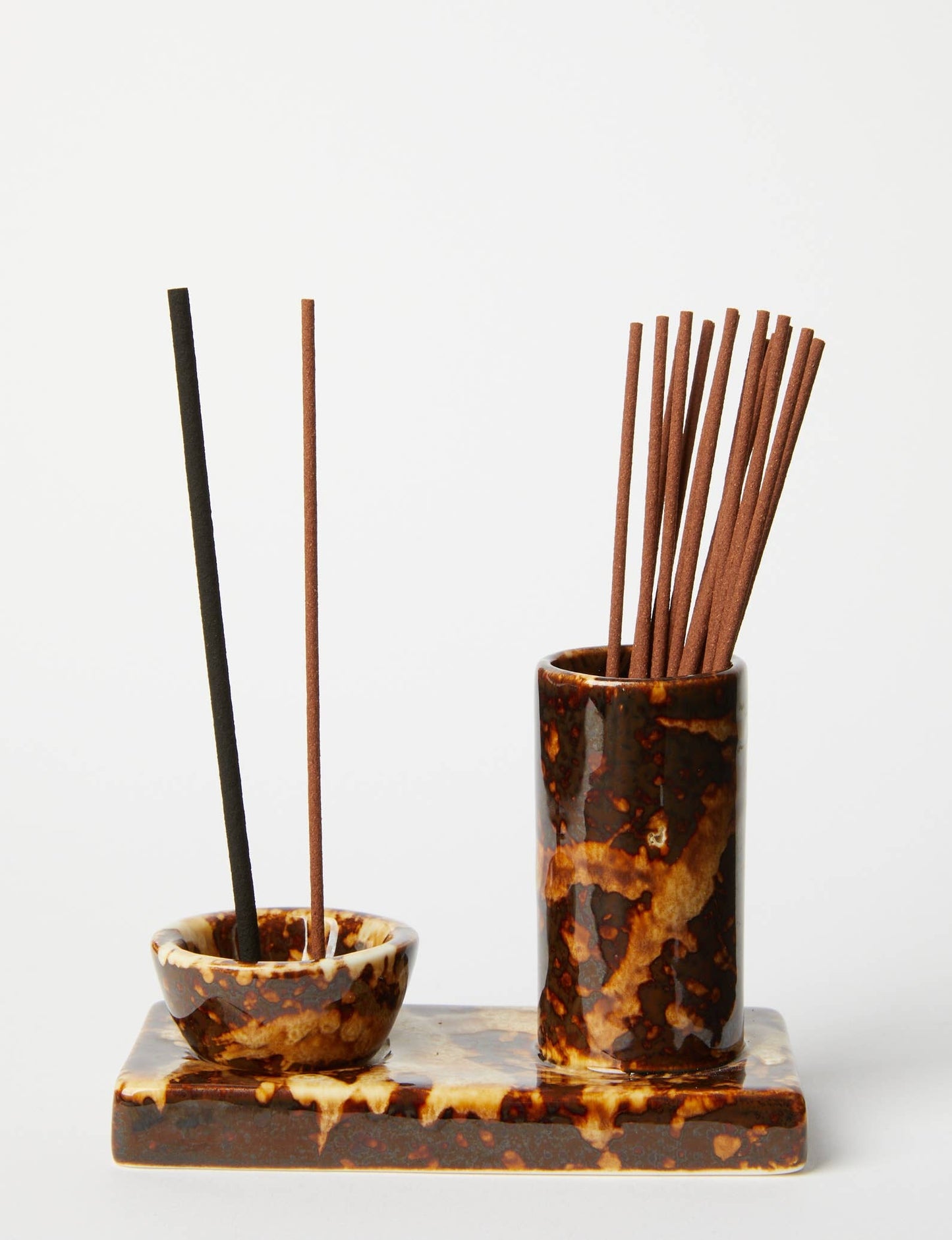 Gentle Habits Ceramic Incense Caddy – Chocolate