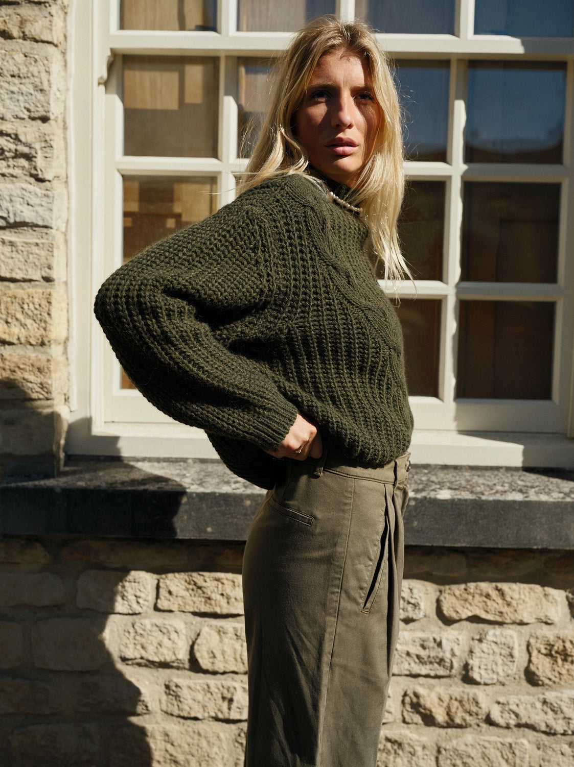 Khaki Jumper Indi & Cold