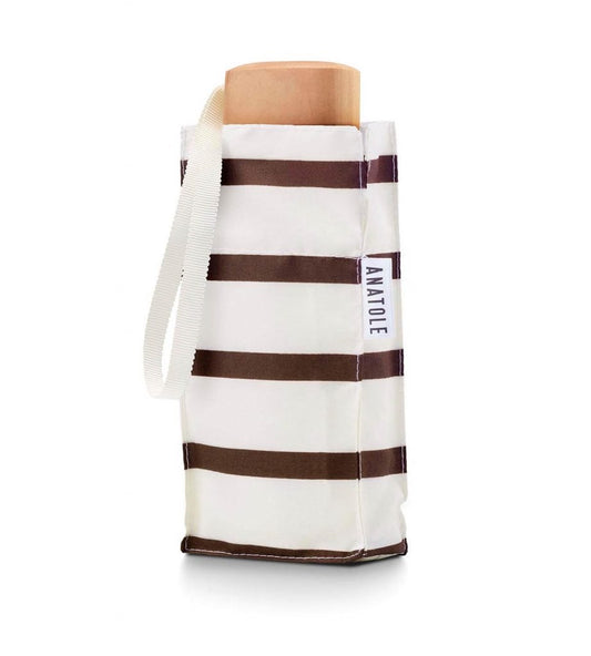 ANATOLE Micro Umbrella Caramel Stripes