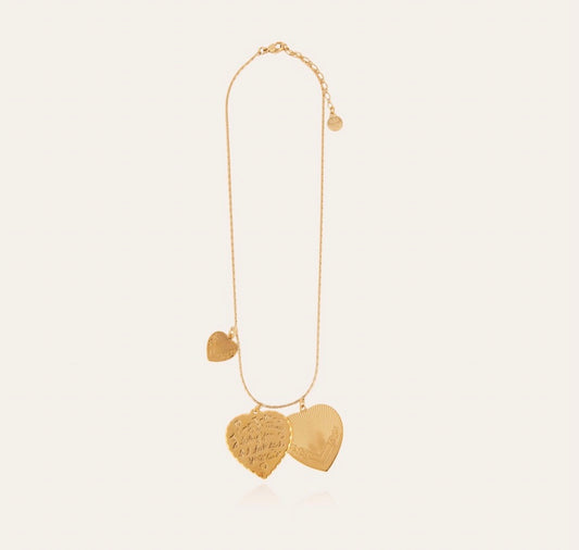 Gas Bijoux Necklace I Love You Large Gold