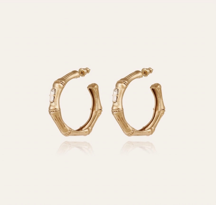 Gas Bijoux Hoops Bamboo