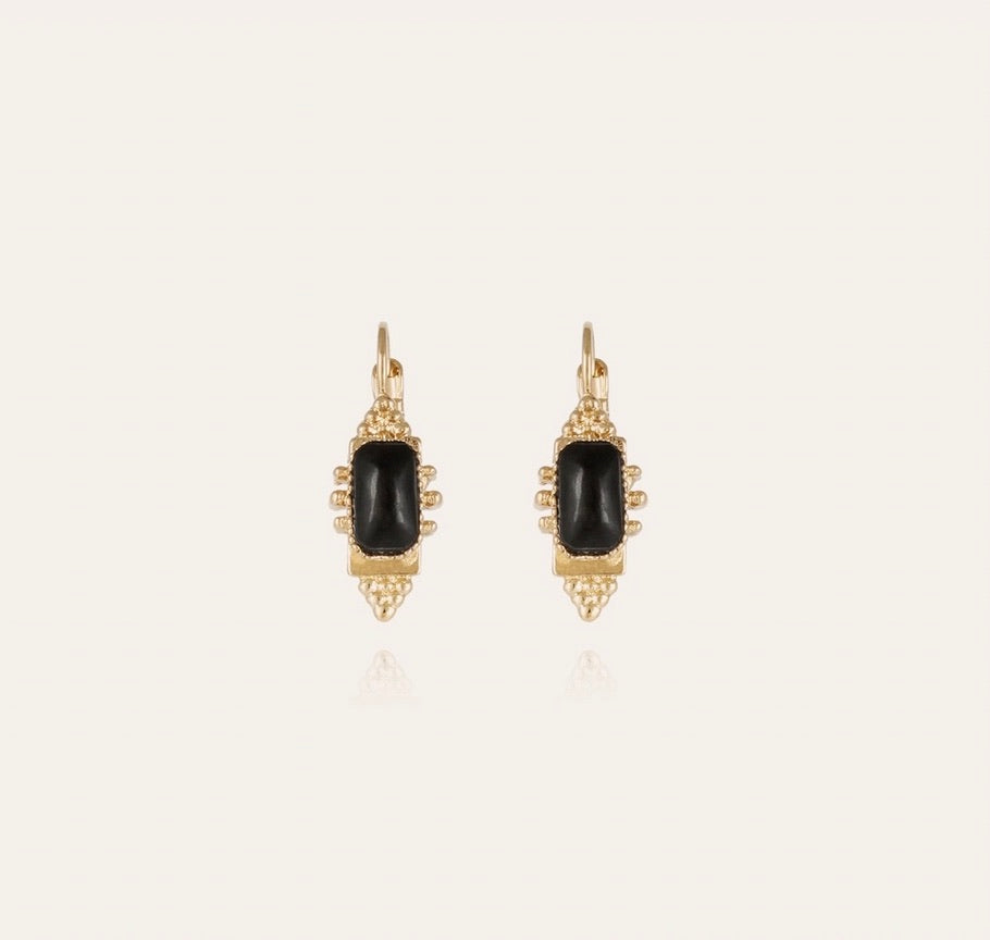 Gas Bijoux Earrings Talisman Black