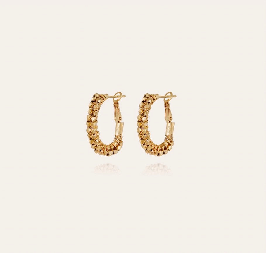 Gas Bijoux Hoop Earring Lyre Lucky