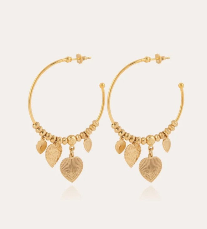 Gas Bijoux earrings Love hoops