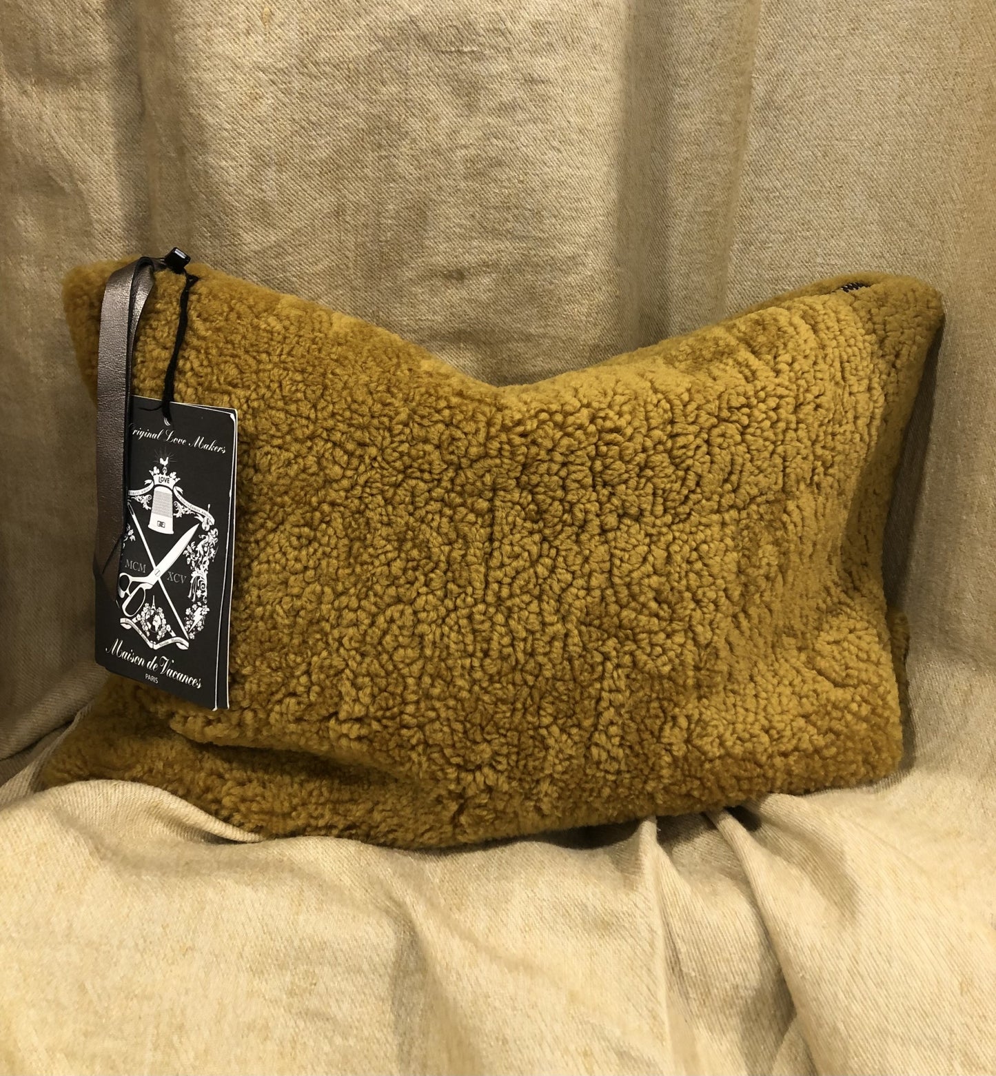 Sheepskin Clutch Ochre