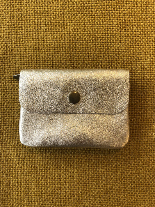 Maison Fanli Coin Purse Metallic Gold