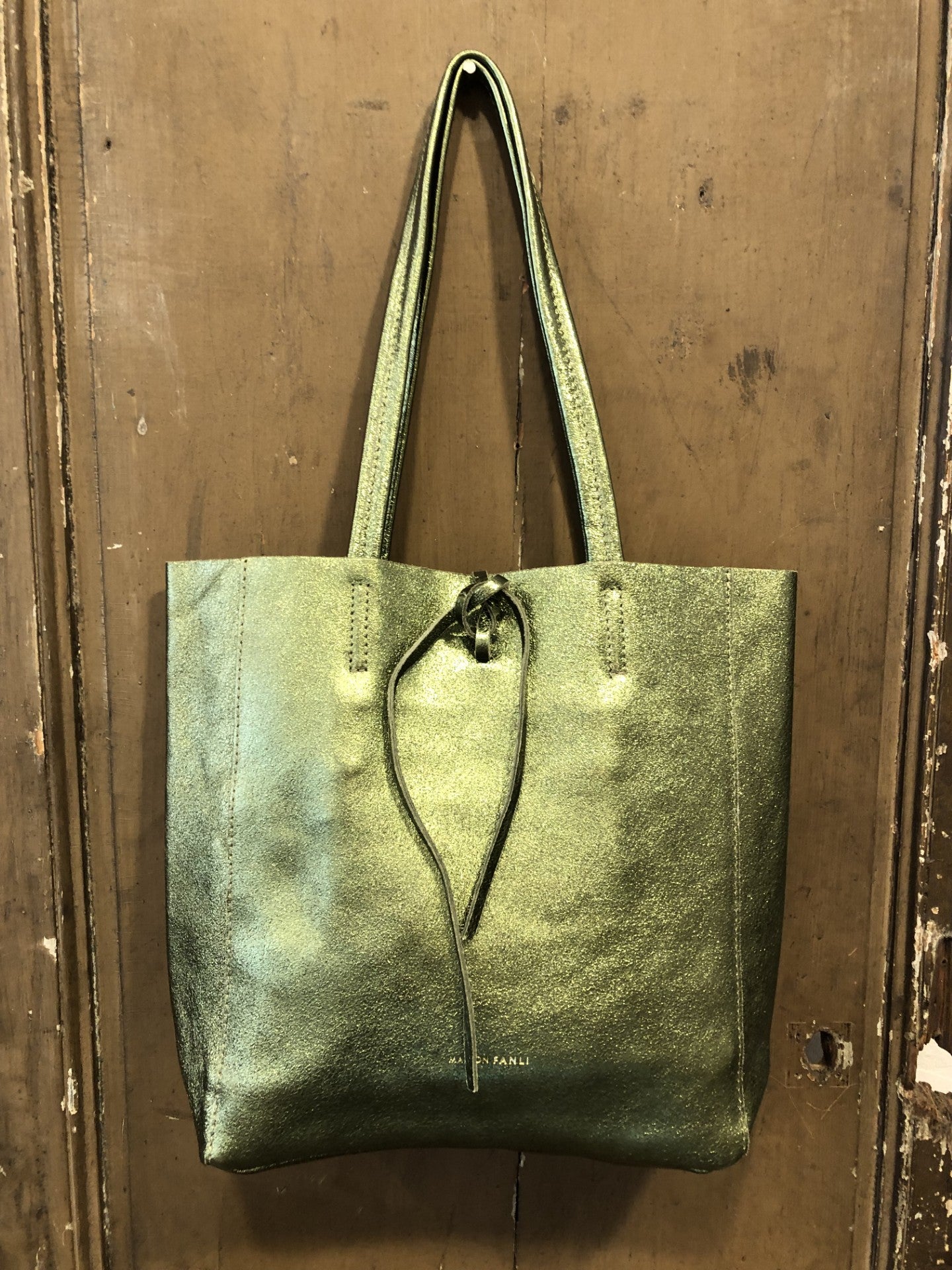 Medium Tote METALLIC KHAKI