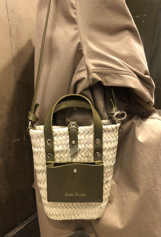 Craie Studio mini basket Khaki