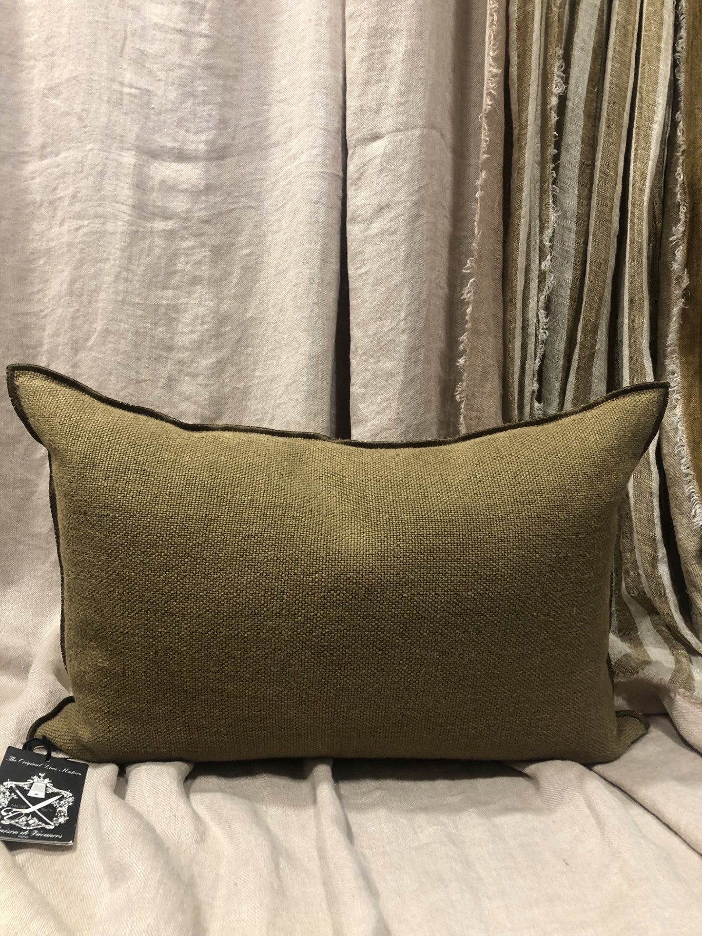 Maison de Vacances Cushion Stone Washed Wabi Sabi Linen